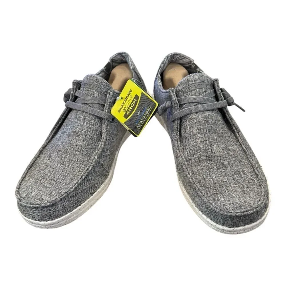 New Skechers “Melson - Chad” Men’s Gray Casual Slip-On Loafers Shoes 10